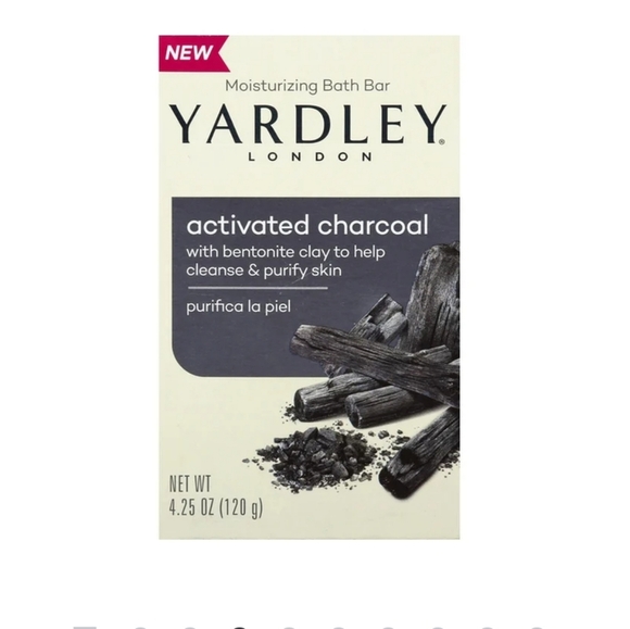 NEW Yardley of London 3 Bars Activated Charcoal Soaps NIB Gifts Exfoliating - Picture 2 of 9